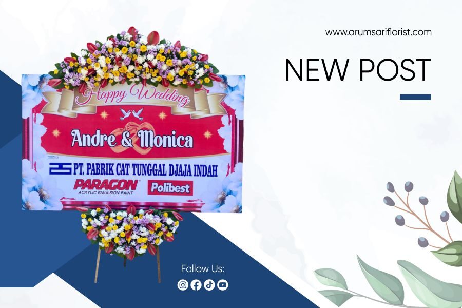 Jual Bunga Papan Wedding Madiun